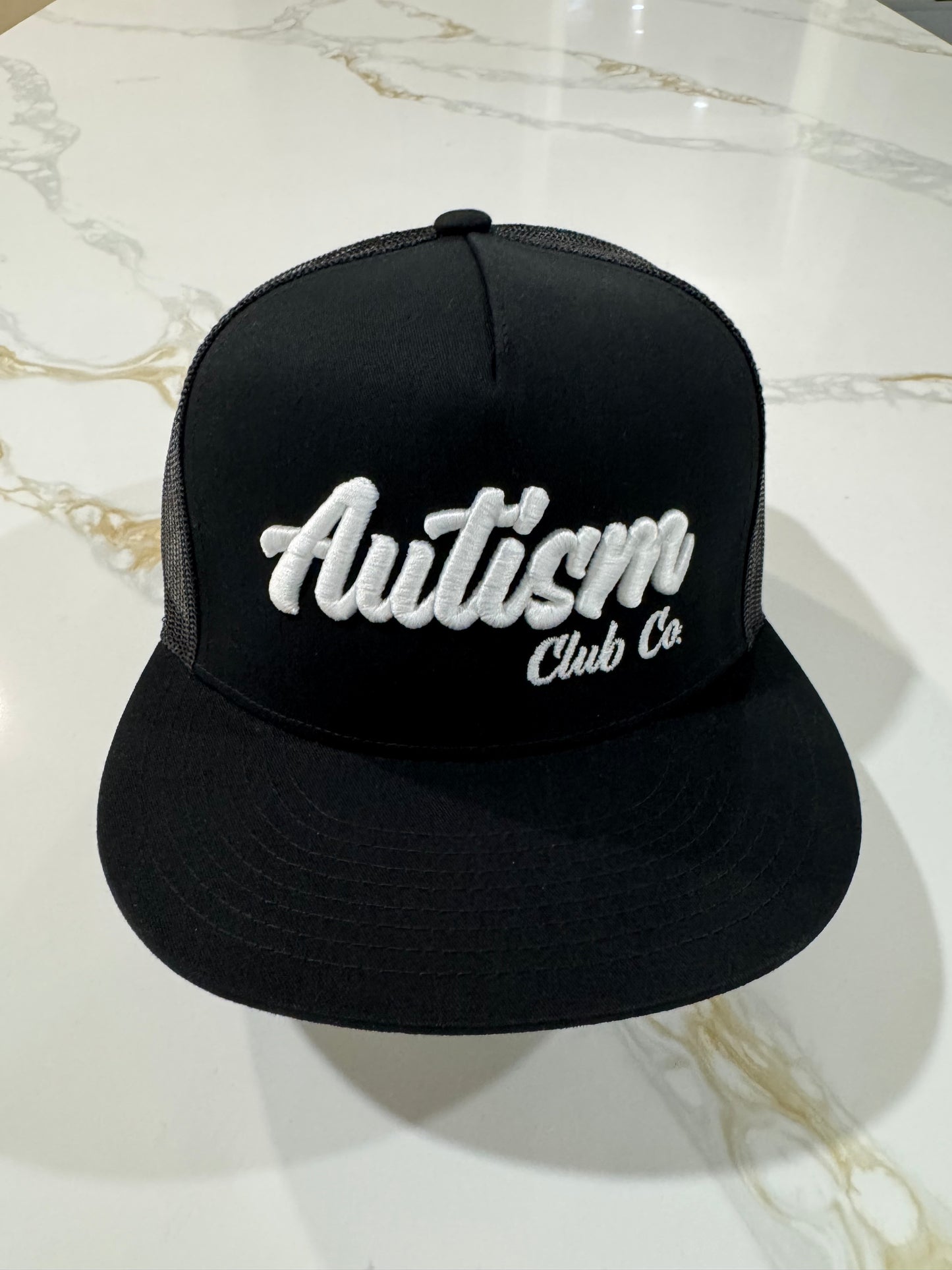 Autism Club Co. Snapback Hat - Black/White