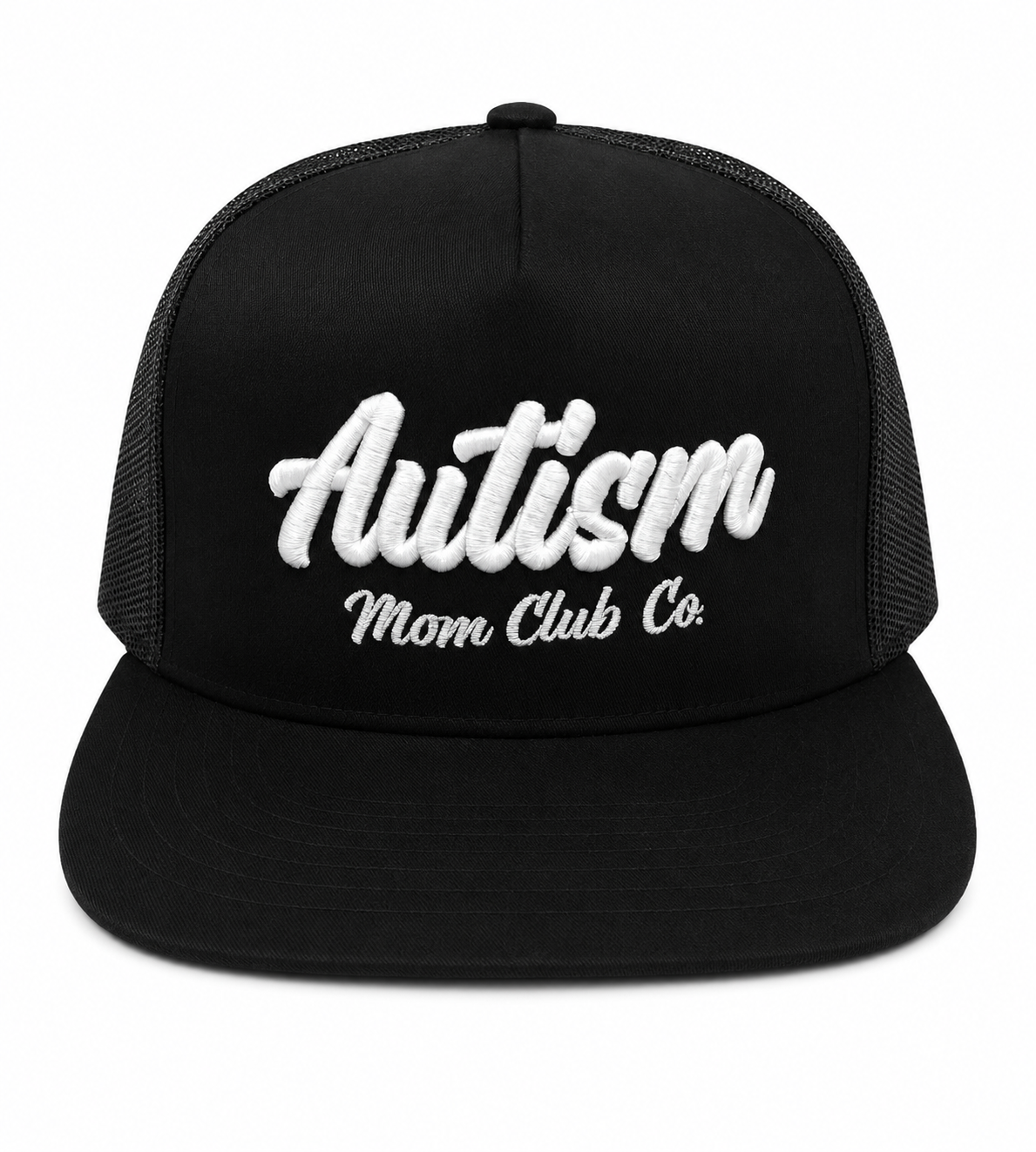 Autism Mom Club Co. Snapback Hat – Black/White