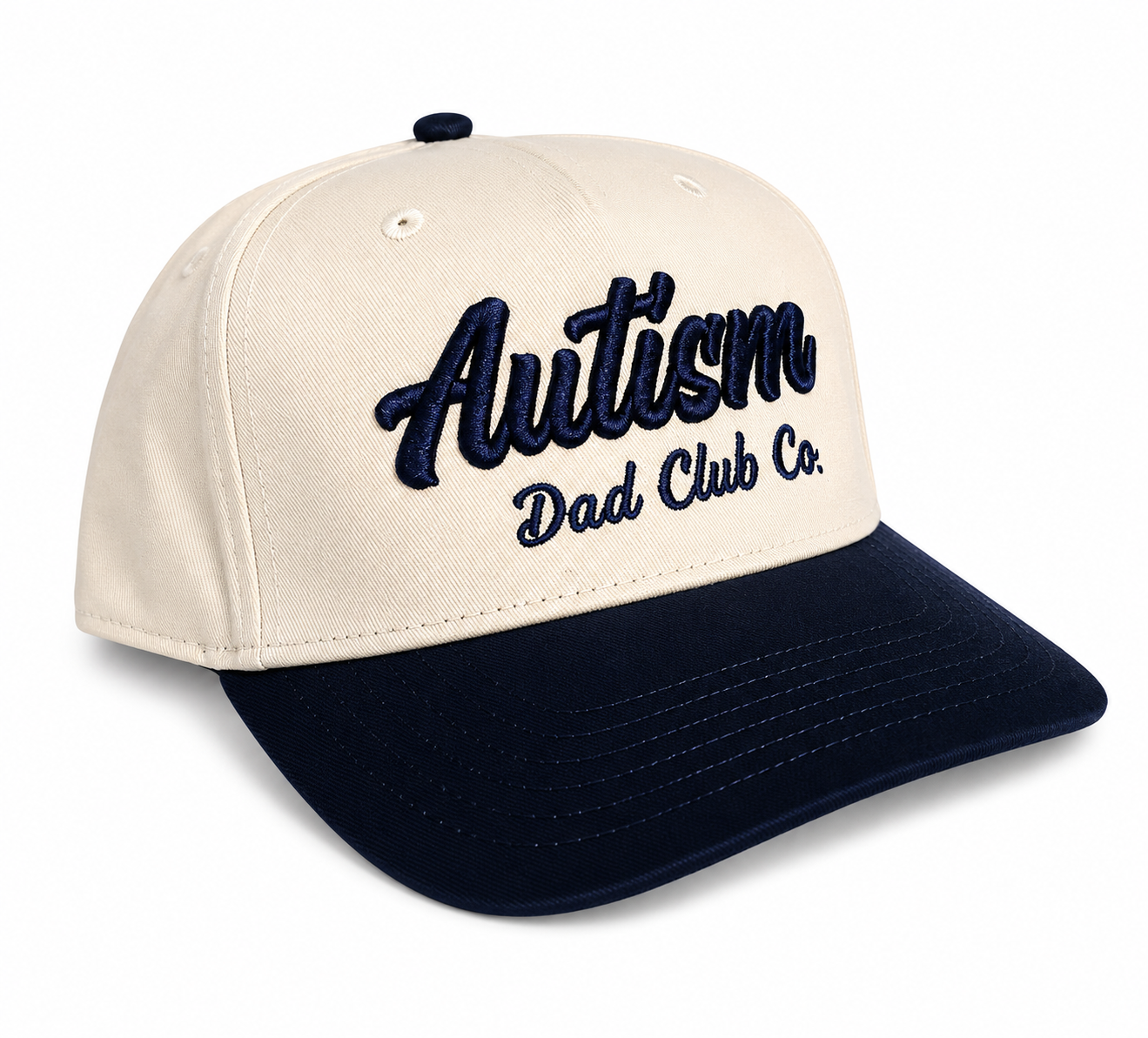 Autism Dad Club Co. Hat Navy/Natural