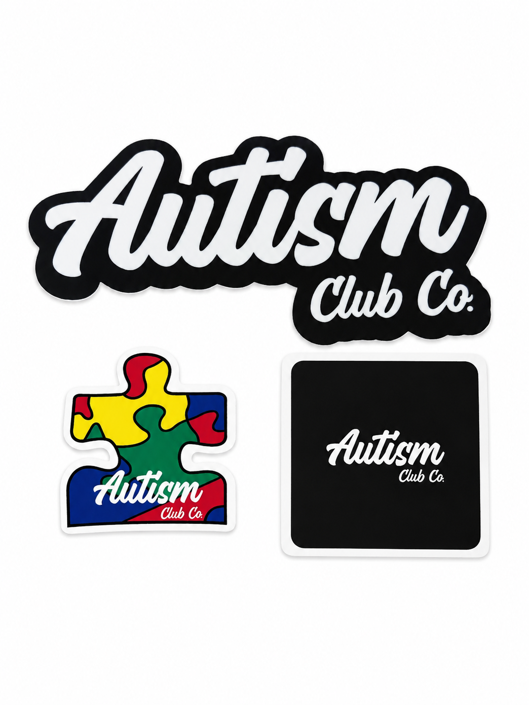 Autism Club Co. Signature Sticker-3Pack