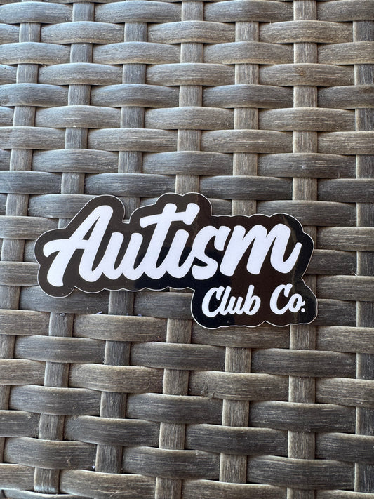 Autism Club Co. Signature Sticker