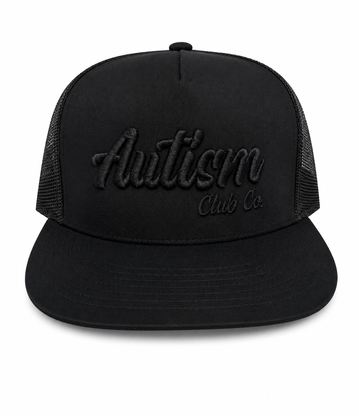 Autism Club Co. Snapback Hat – Black/Black