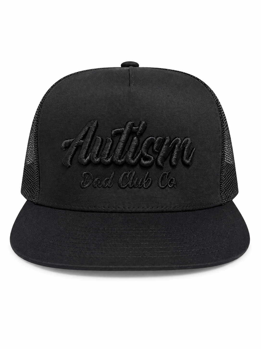 Autism Dad Club Co. Snapback Hat – Black/Black