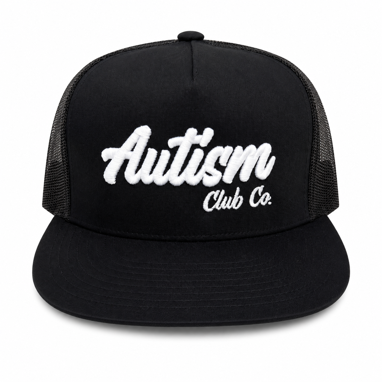 Autism Club Co. Snapback Hat - Black/White