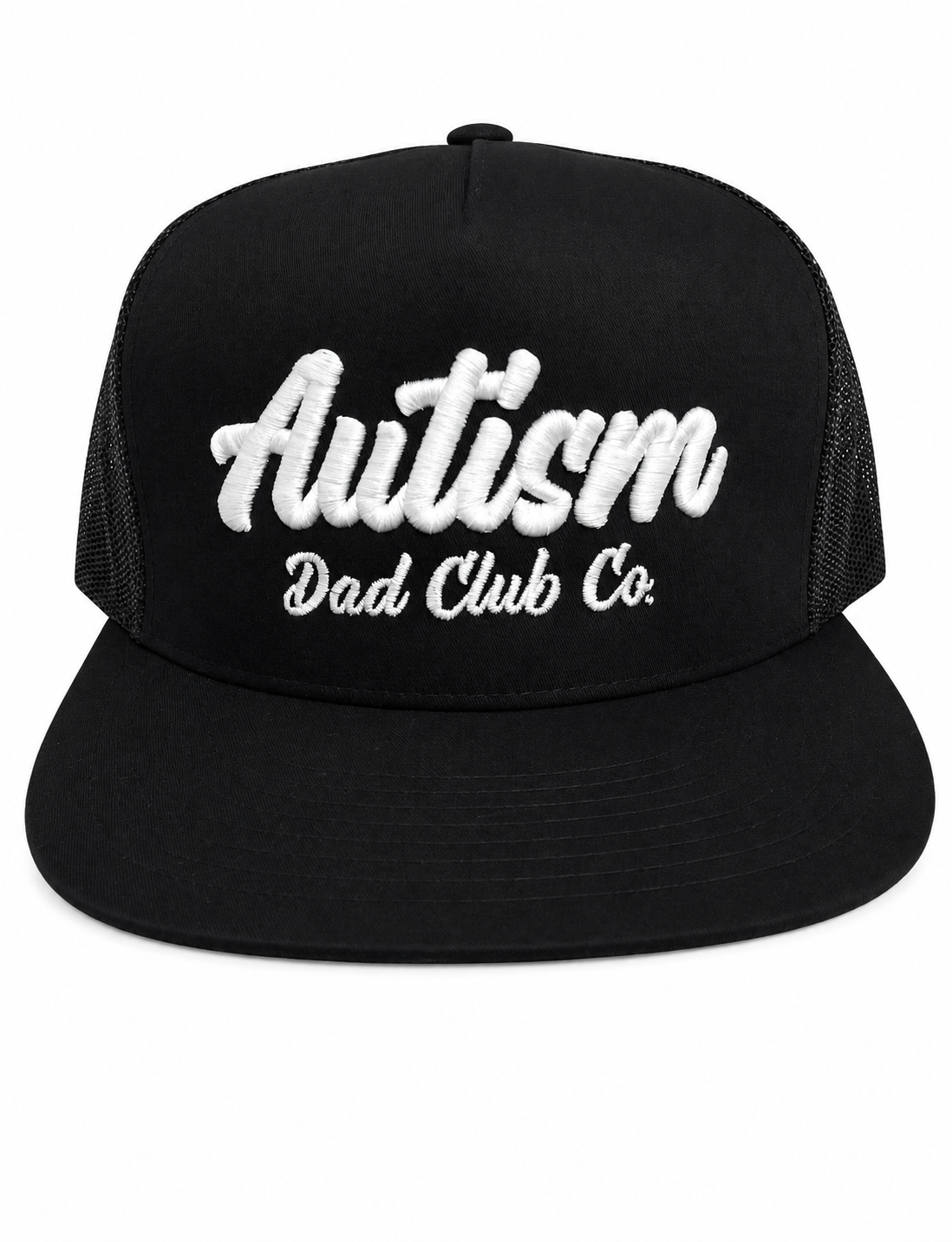 Autism Dad Club Co. Snapback Hat – Black/White