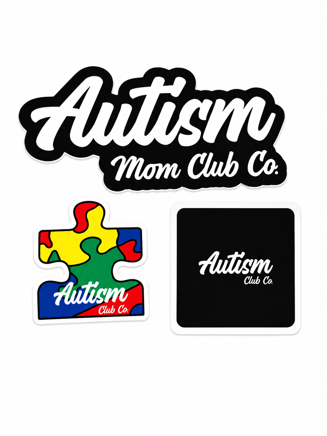 Autism Mom Club Co. Signature Sticker 3-Pack