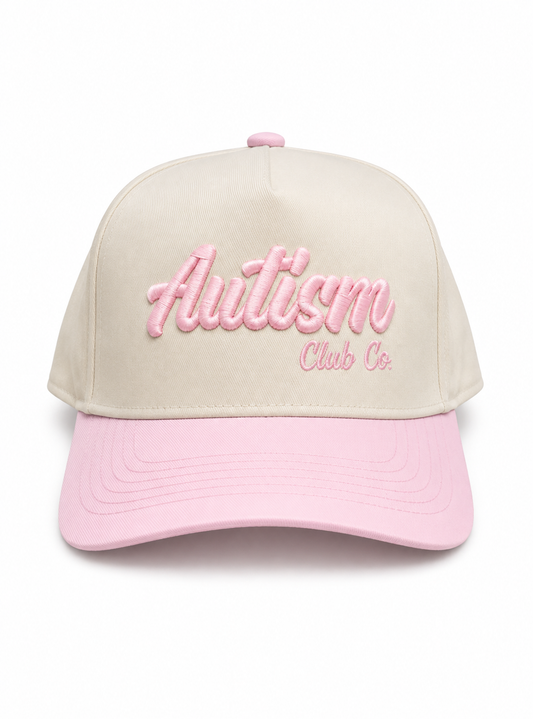 Autism Club Co. Light Pink/Natural Adjustable Hat